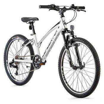 Гірський велосипед Leader Fox Spider Girl 8 Gang S-Ride MTB Білий матовий, 24 Zoll Alu