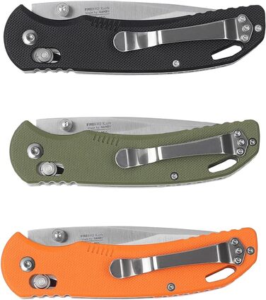 Складаний ніж зі сталі 440С клинок 77 мм G10 нековзна рукоятка з кліпсою Кемпінг Полювання Риболовля Кишеньковий ніж Кишеньковий н