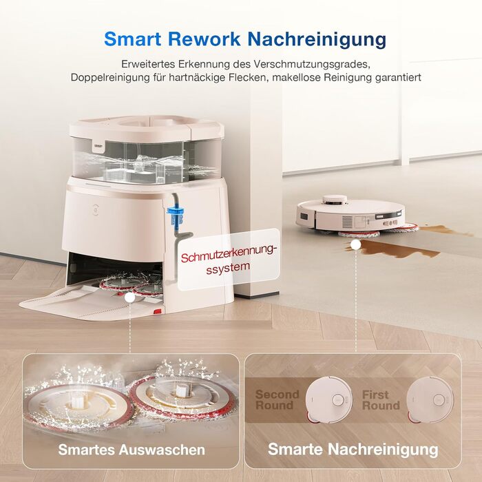 Робот-пилосос ECOVACS DEEBOT T30 PRO OMNI з міні-станцією, з технологією TruEdge, дизайном ZeroTangle, потужністю всмоктування 11