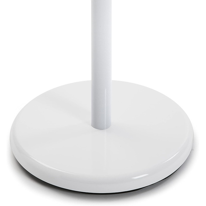 Мінімалістична вішалка для одягу Versa Malm для вхідної зони, з 9 гачками для одягу або сумок, розміри (В x Д x Ш) 171 x 28 x 28 см, метал та дерево, колір білий