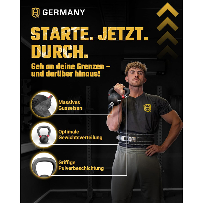 Гіря HQ Germany з порошковим покриттям (Powdercoat) 2-32 кг Стартовий набір (2468 кг)