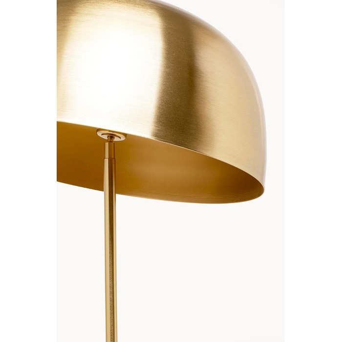 Дизайнерська торшерна лампа Kare Design Loungy Gold сталевий каркас, металевий плафон, цоколь E27, сучасний стиль для вітальні (без лампи)