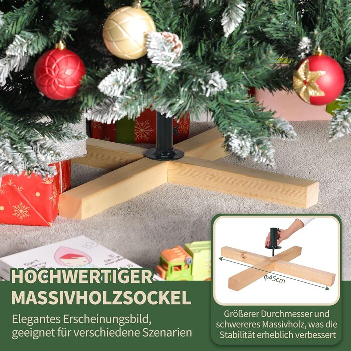 Штучна ялинка з ефектом снігу 180 см LIFERUN