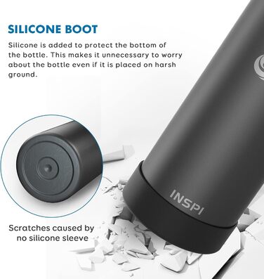 Ізольовані пляшки для води з соломинкою та 3 кришками, широко відкриваються, потрійний вакуумний глечик з нержавіючої сталі, збері