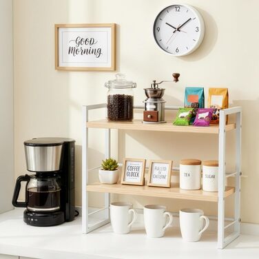 Дерев&39яний органайзер для полиць на столі, книжкова полиця для офісного столу, декор для полиць для зберігання та шаф, полиця для столу та комода, аксесуари для книжкових полиць, полиця для зберігання (білий)