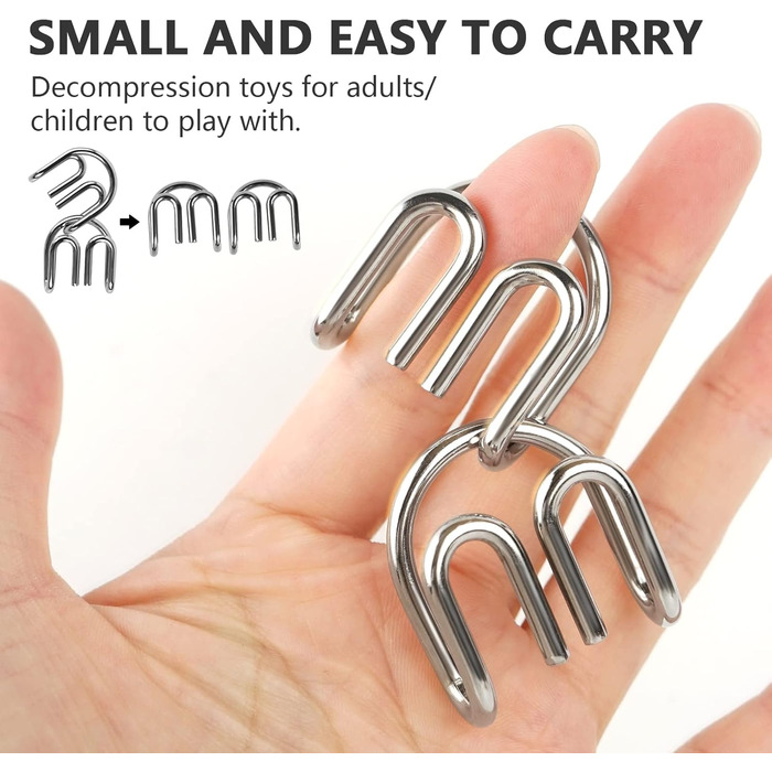 Дерев&39яна колекція 24 металевих головоломки, металева головоломка, металева головоломка, набір інтелектуальних ігор, терпіння, г