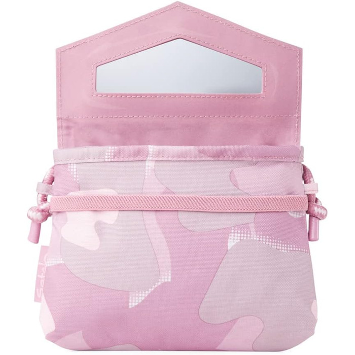 Маленька сумка-клатч Satch Clutch через плече, косметичка зі шнурком та дзеркалом для підлітків, Heartbreaker - рожева
