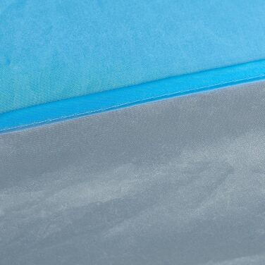 Розкладний пляжний навіс Relaxdays, захист від ультрафіолету 50, з кілочками та сумкою для перенесення, ВxШxГ 110 x 140 x 145 см, 2 особи, синій