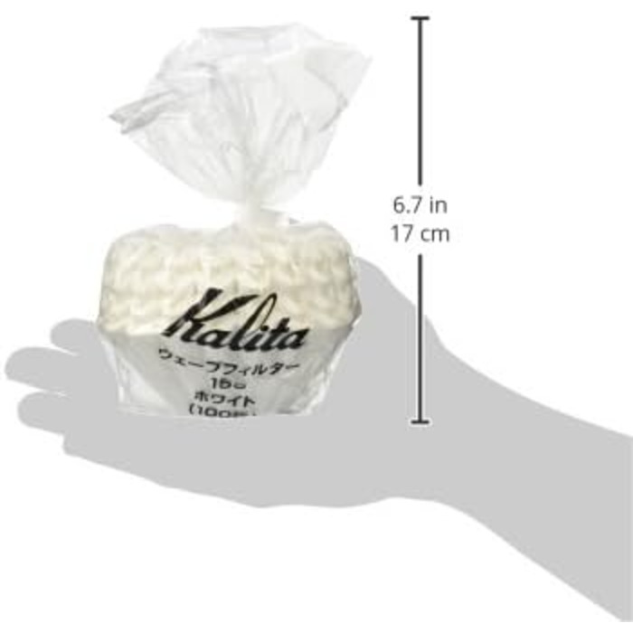 Паперовий фільтр Kalita Wave 155 (100P), білий РОЗМІР 155