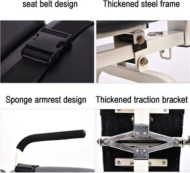 Масажні тракційні столи JHKZUDG, масажне ліжко для шиї та попереку, пристрій для розтягування тягового ліжка шийного відділу хребта, портативний пристрій для розтягування поперекового відділу, шириною 36 см