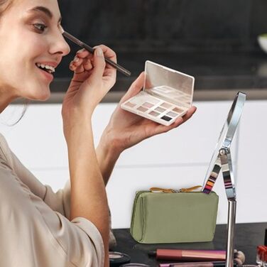 Організатор для косметички, Косметичка з відділеннями, Косметичка для пензликів для макіяжу, Водонепроникна, компактна дорожня кос