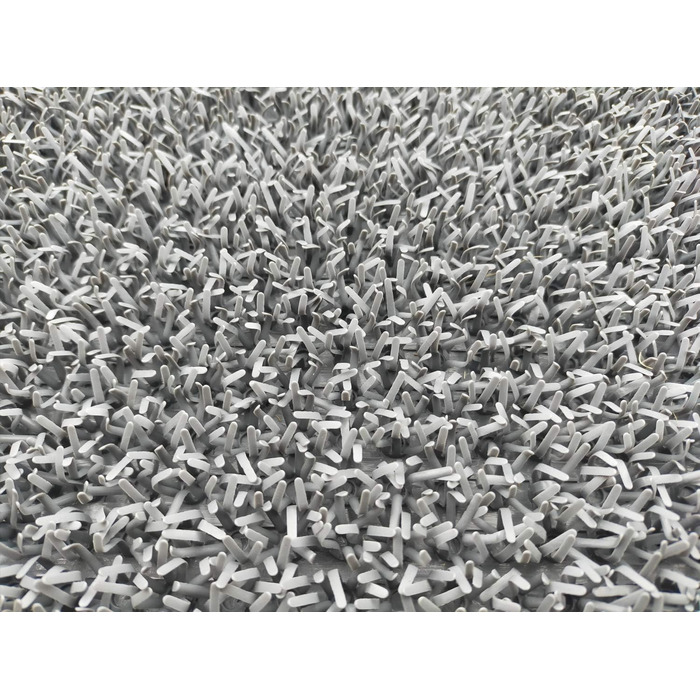 Килимок CSN Astro Turf 90 x 55 см світло-сірий/сріблясто-сірий Килимок для дверей для використання всередині та зовні приміщень 100 поліетилен Неперевершений вхідний килимок Килимок для вуличного використання