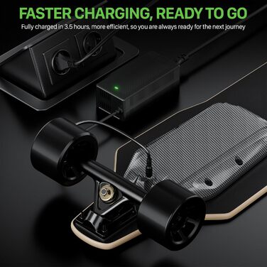 Електричний скейтборд з пультом дистанційного керування для дорослих та підлітків, двигун 2000 Вт/1100 Вт/900 Вт, регульована швидкість S4