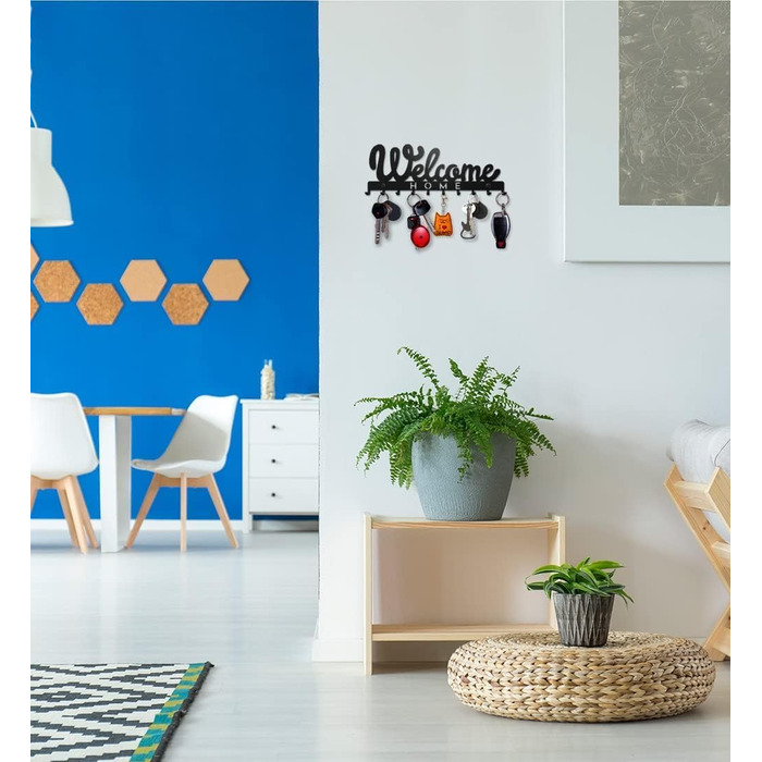 Дошка для ключів SirHolder сучасна, гачок для ключів Welcome Home, настінна підставка для ключів, вішалка для ключів з 10 гачками,