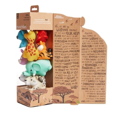 Гумові іграшки для купання Munchkin WildLove із плаваючими тваринами для немовлят, дітей та малюків Дитячі речі Інтерактивні іграш