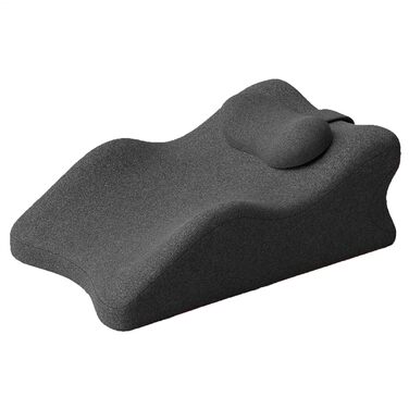 Підтримуюча подушка для ніг з пінопласту клин для підняття щиколотки та коліна, подушка для ніг, подушка для вен стопи, комфортний відпочинок, ергономічна піна, покращений кровообіг, подушка для ніг з подушкою для зняття напруги, темно-сірий колір.