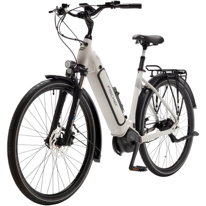 Електричний велосипед FISCHER E-Bike City CITA 4.3i для жінок та чоловіків, двигун із середнім приводом 65 Нм, акумулятор 36 В 50 см - 630 Втгод