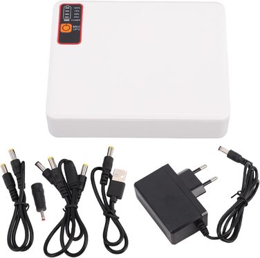 ДБЖ (UPS) міні для роутера/модему, 15600 мАг, USB-C, для бізнесу та геймерів, зелений пластик, 5x4x1.2 см (EU-штекер)