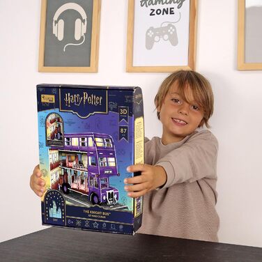 Пазл EXPLORA Магічний автобус (офіційна ліцензія Harry Potter), 87 деталей, без клею та ножиць, конструктор-модель на подарунок, від 8 років, 3D-
