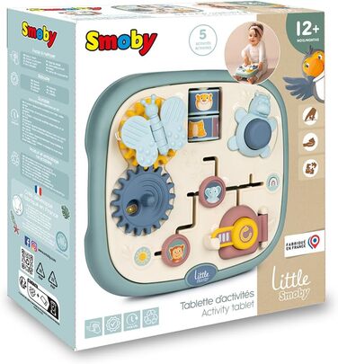 Ігровий центр Smoby Маленький дослідник (23,5x25 см) розвиваючий та моторний іграшковий набір з 5 активностями у вигляді милих тваринок для малюків від 12 місяців