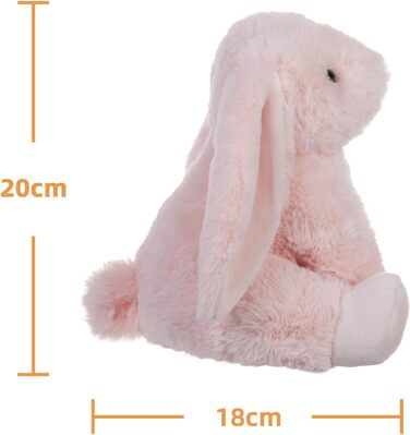 Плюшева іграшка Apricot Lamb, світло-рожевий кролик, 20 см