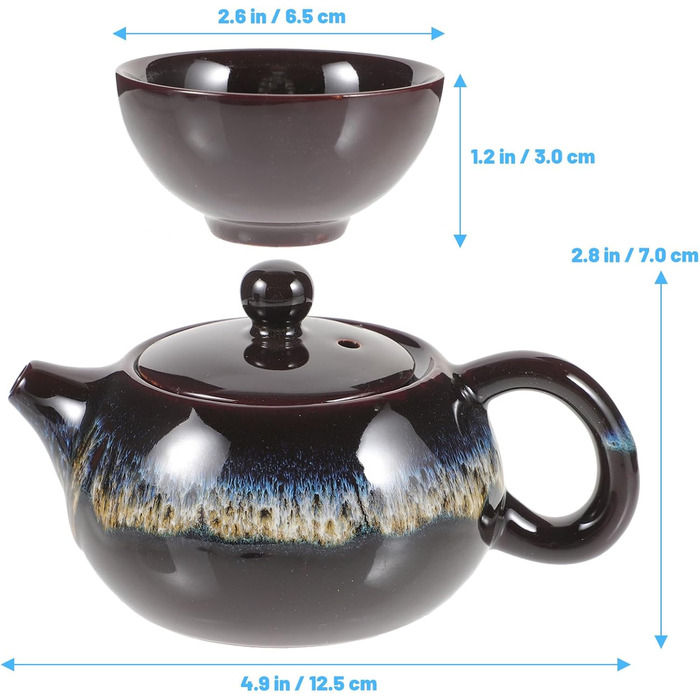 Набір для чаювання, керамічний, портативний, високої якості, в різних кольорах, для офісу та дому