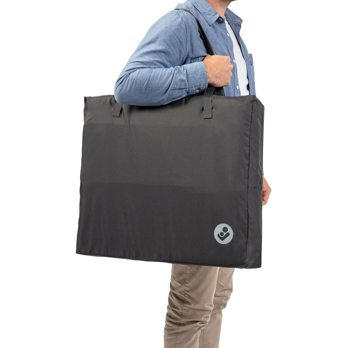 Дорожнє ліжечко Maxi-Cosi Calao Light, суперкомпактне та легке, матрац CloudCore, 2 рівні для сну, дорожня сумка, для новонароджених та малюків (0-3 роки), макс. 15 кг, Beyond Green Eco