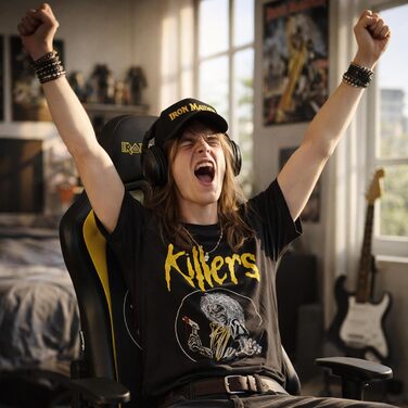 Ергономічне ігрове крісло з регульованою спинкою/підлокітниками - Офіційно ліцензоване ігрове крісло для дорослих