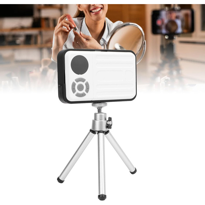 Світлодіодний кемпінговий ліхтар із зарядкою Type-C, портативний кемпінговий ліхтар для намету, двоколірне підсвічування для прямих трансляцій та використання на вулиці, водонепроникний IP63 (чорний та білий)