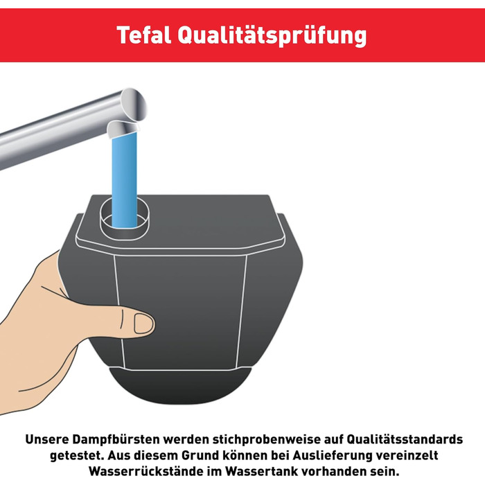 Парова щітка Tefal DT2022 Pure Pop 1300 Вт резервуар для води 70 мл видаляє до 99,99 вірусів/бактерій/мікробів швидке нагрівання б