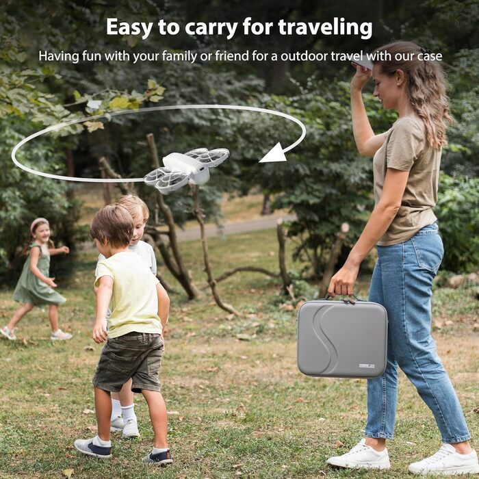 Чохол для DJI Neo Fly More Combo, портативний поліуретановий захисний чохол для аксесуарів DJI Neo, сумісний з пультом дистанційного керування RC-N3, інтелектуальна польотна батарея Neo, двостороння зарядна станція