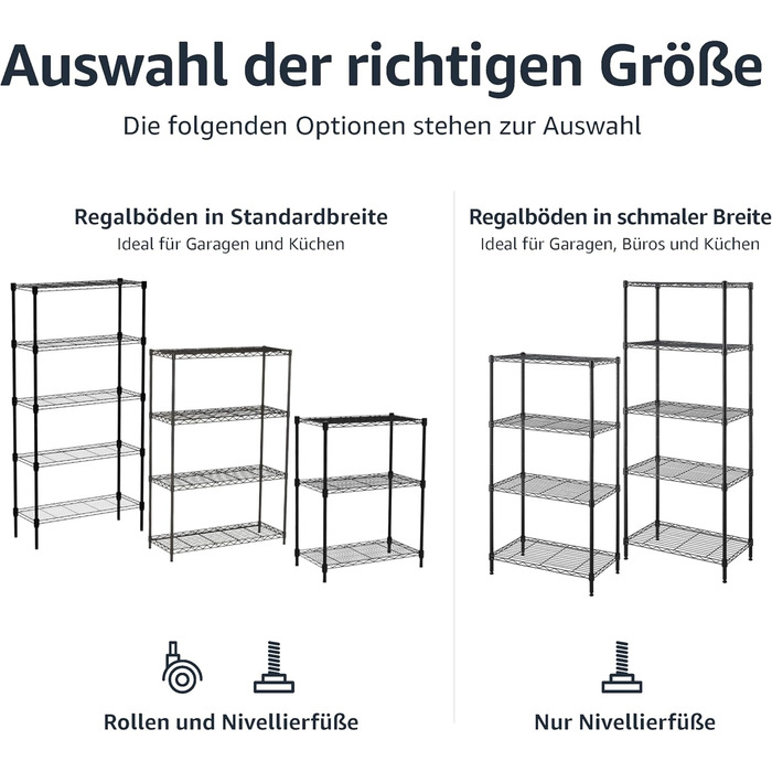 Блок для зберігання Storeo Basics з 4 полицями, регульованими по висоті полицями та ніжками, максимальна вага 640 кг, чорний, 35,5 x 91,4 x 137,1 см (Г x Ш x В) чорний 4 полиці без коліс