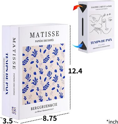 Декоративна коробка для кабелів у формі книги, розширювана коробка-органайзер для кабелів із магнітною застібкою для дому та офісу (Синій корал, Великий). Синій корал. Велика коробка.