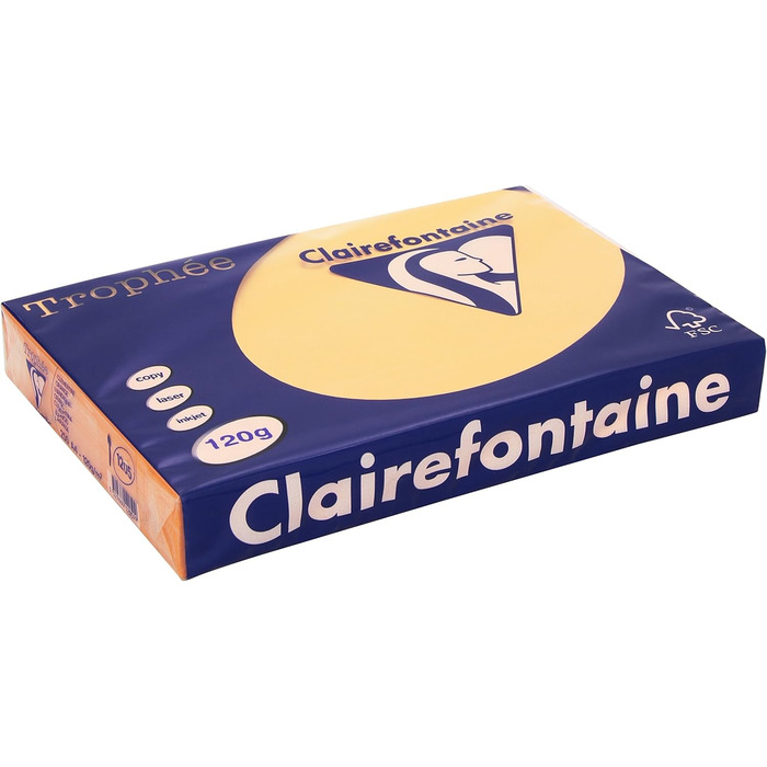 Папір Clairefontaine Trophee/1205C A4 клементин/апельсин 120 г Inh.250