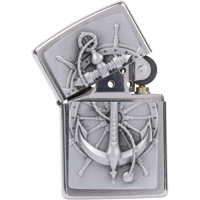 Запальничка Zippo 2004290 Nautic бензинова запальничка, латунь, вигляд нержавіючої сталі, 1 x 3,5 x 5,5 см