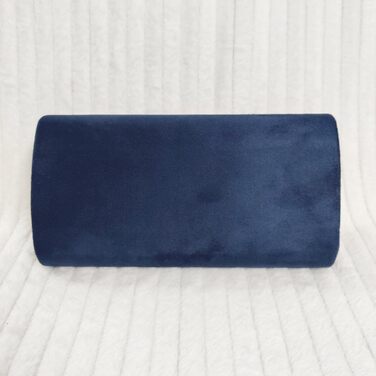 Сумка з замші, однотонна, для весілля, балу, вечірки, середнього розміру, темно-синя