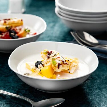 Серія Elisa, 6 шт. Набір порцелянових мисок 6,7 миски для круп салатники десертні миски на 6 осіб миска для пластівців 6 шт. ELISA