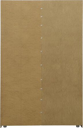 Класична шафа Forte OZZULA 120, шафа з двома розсувними дверима, інженерна деревина, декор дуба Artisan з акцентами під бетон, ширина 120 см, висота 190,5 см, глибина 61,2 см