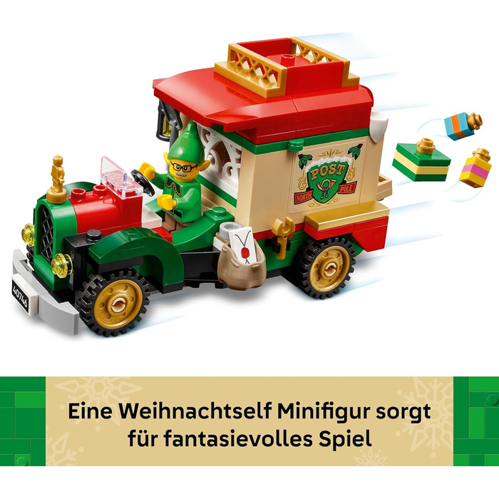 Конструктор LEGO Santa’s Delivery Truck 40746, 224 деталі, різдвяна вантажівка