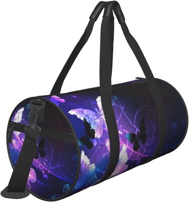 Дорожня сумка-циліндр з квітковим візерунком, спортивна сумка для чоловіків та жінок, сумка-мішок, спортивна сумка