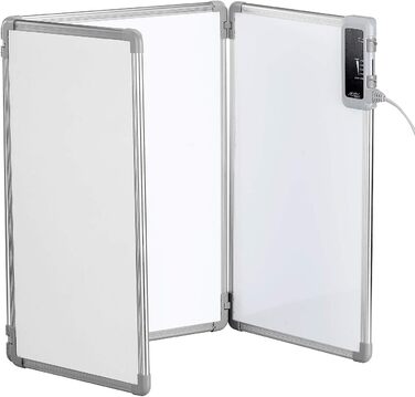 Інфрачервоний обігрівач Sichler Household Appliances складна інфрачервона нагрівальна панель з алюмінієвою рамою до 80 C 315 Вт (нагрівальна панель, міні-обігрівач, офіс)