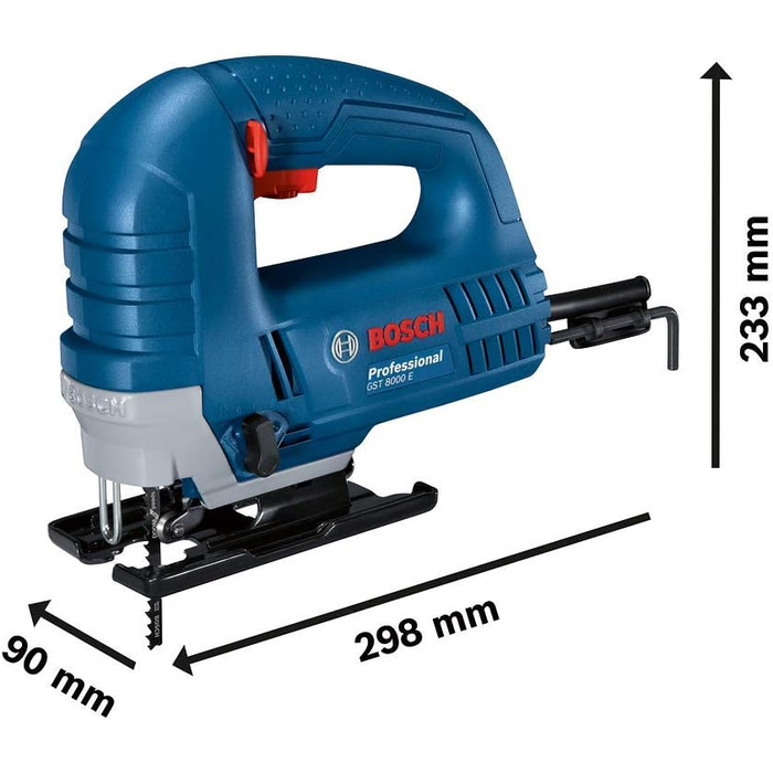 Професійний лобзик Bosch GST 8000 E (вкл. 1 пиляльне полотно T144 D, стружковий щиток)