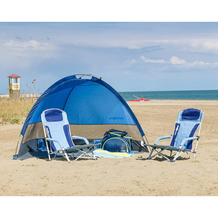 Пляжний стілець Була синій/світло-блакитний