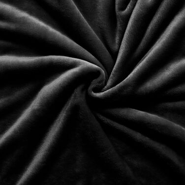 М&39яка ковдра з полярного флісу Чорна 150x200