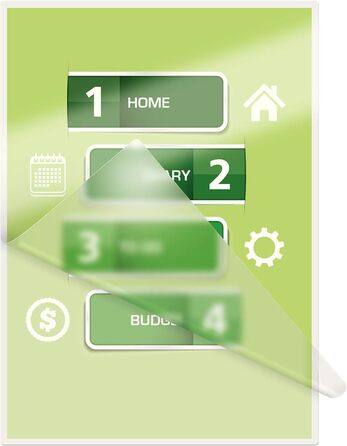 Набір ламінатора Leitz iLAM Home A4 упаковка із 100 пакетів для гарячого ламінування A4 80 мікрон, ламінатор для пакетів для ламінування від 75 до 125 мікрон, час прогріву 3 хвилини, білий, ідеально підходить для домашнього офісу та школи, 74200000 Компле