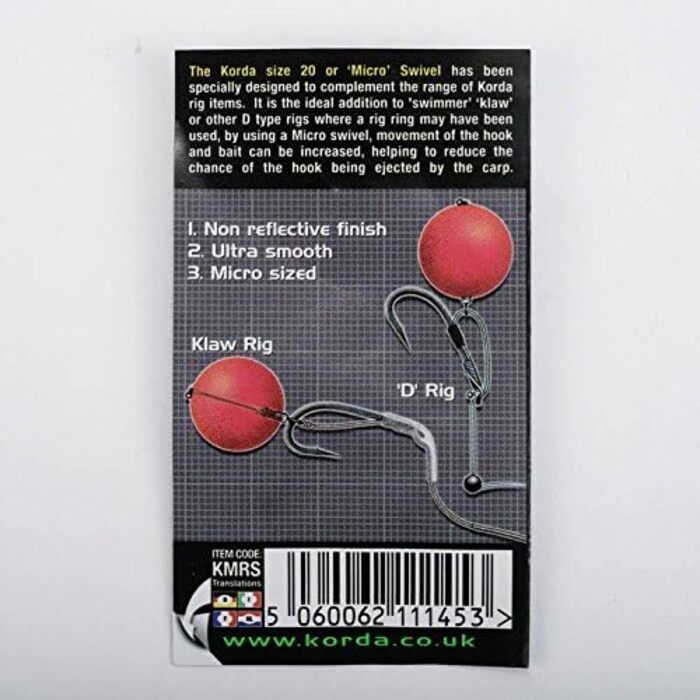 Вертлюг Korda Micro Rig - 20 шт.
