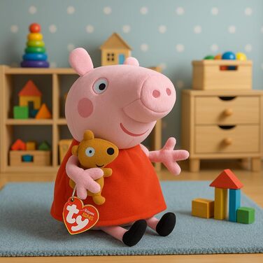 М'яка іграшка TY Beanie Babies Свинка Пеппа 15 см, плюш