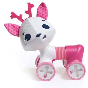 Ігрова фігурка Tiny Love Rolling Toys Fawn, мила іграшка на колесах з корпусом гармошки та безліччю варіантів розваг та ігор, підходить для дітей від 0М, оленяча Флоренція, різнокольорова