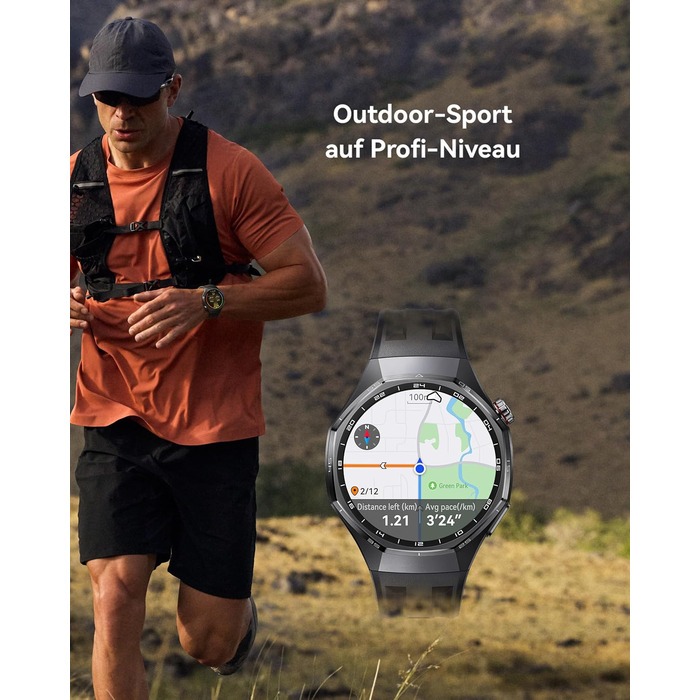 Розумний годинник HUAWEI Watch GT 6 Pro, GPS, ЕКГ, 1,47-дюймовий AMOLED-дисплей, до 21 дня роботи від акумулятора, комплексні функції для їзди на велосипеді, понад 100 спортивних режимів, сумісний з Android та iOS, моніторинг здоров&39я, чорний, автономни