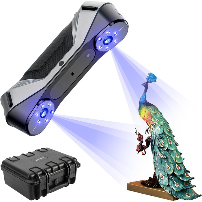 Сканер Creality Raptor, портативний сканер із точністю 0,02 мм, промислове блакитне світло, відстеження анти-тремтіння, швидкість